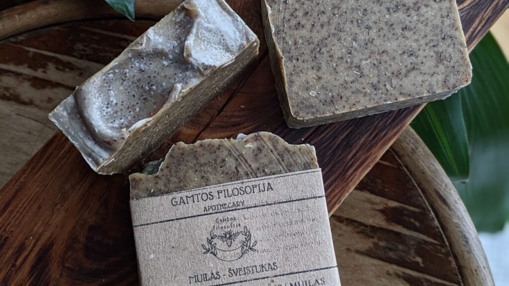 kavos muilas sveistukas muilo receptas gamtos filosofija