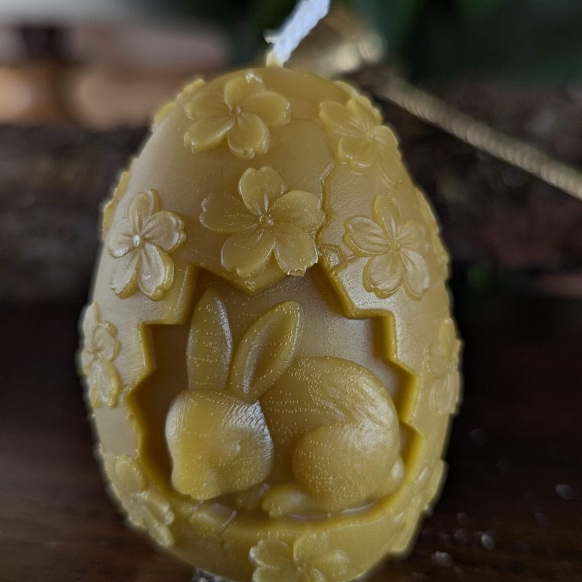 Bičių vaško žvakė Margutis su kiškiu